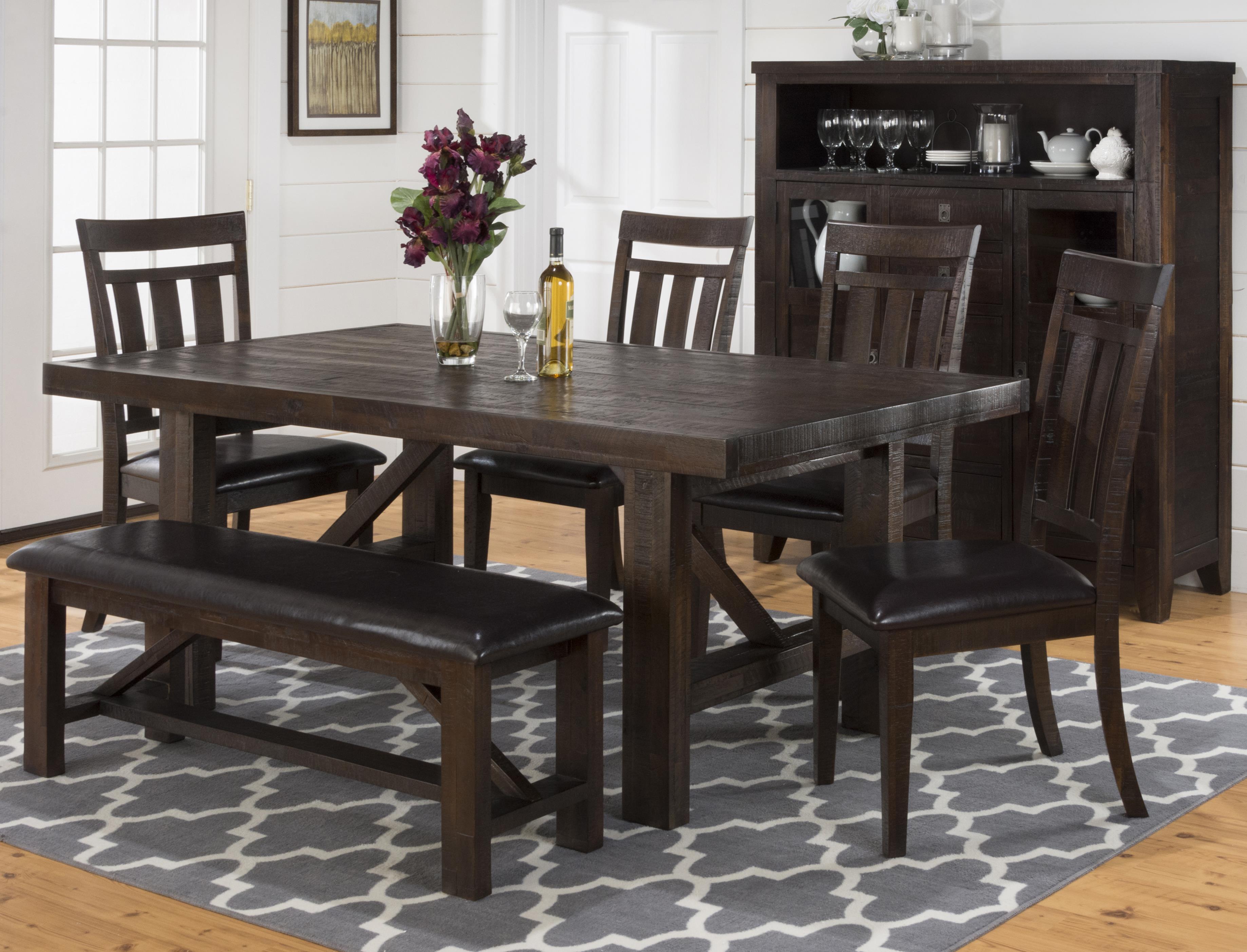 Upholstered bench dining clearance table